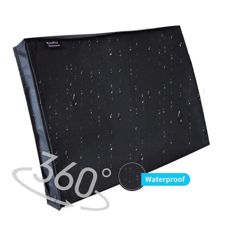 BroilPro Accessories Outdoor 75" -78" TV Set Cover,Scratch Resistant Liner