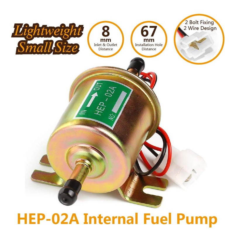 Universal Electric Fuel Pump 12V 1.2A Gas Diesel Inline 4-7