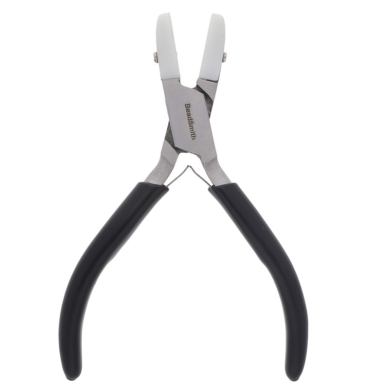 The Beadsmith Double Flat Nose Nylon Jaw Pliers – 5in