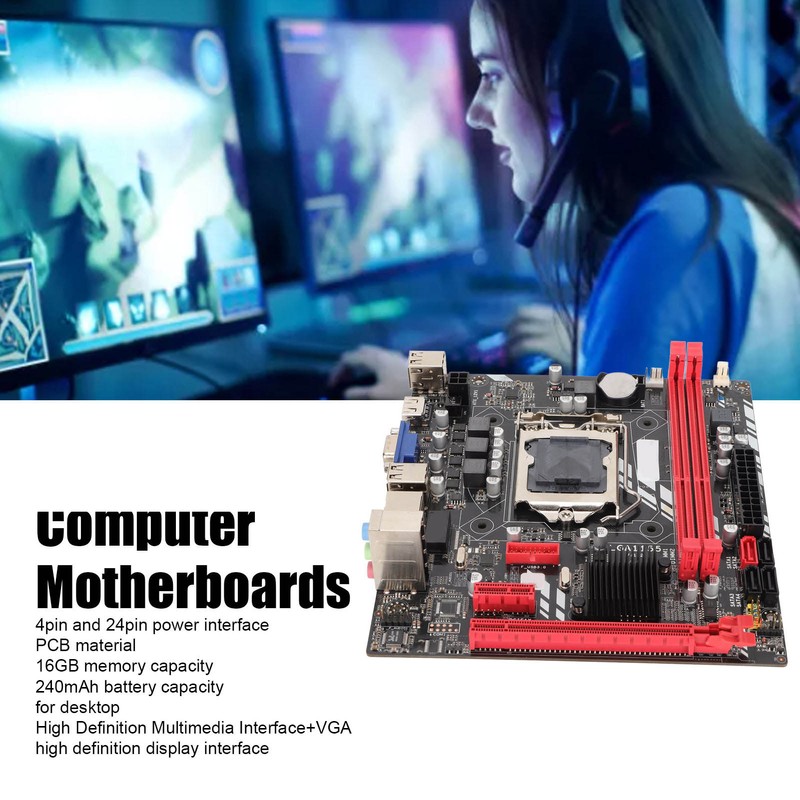 Motherboard LGA 1155 Pin DDR3 VGA Interface HD Multimedia Interface