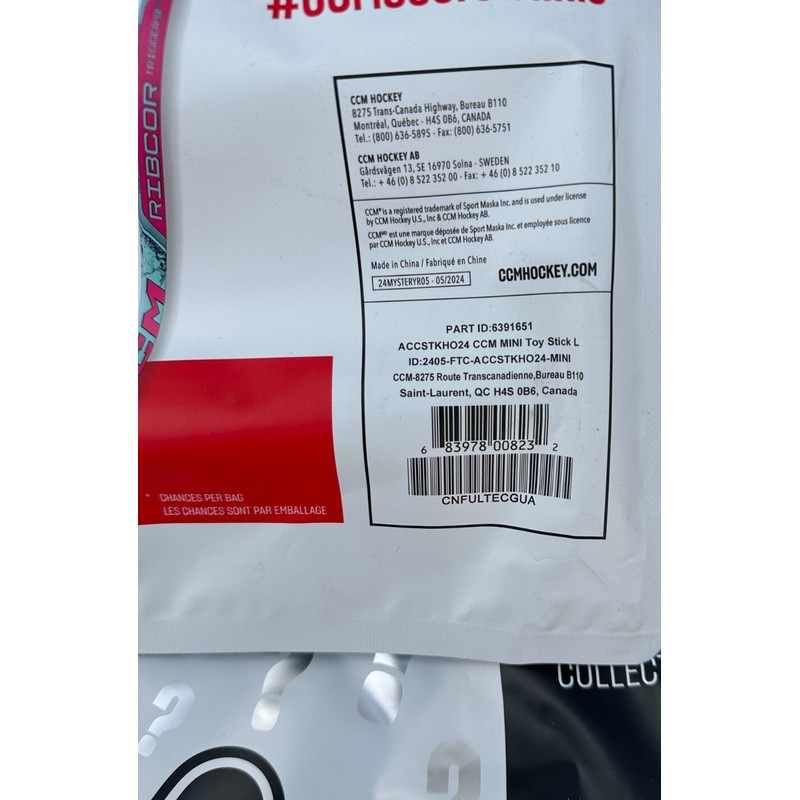 CCM Secret Minis Hockey Stick 2024 LEFT Handed New Unopened