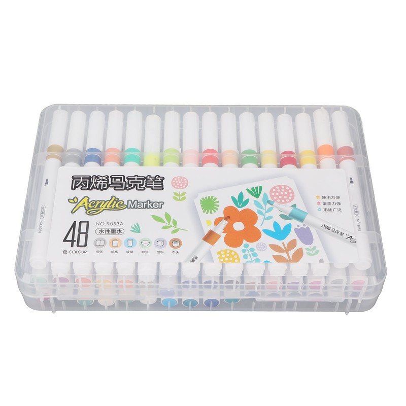 Acrylic Paint Markers Water Based Ink Waterproof High Coverage Paint