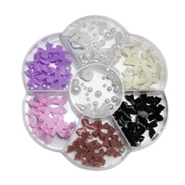 1 Pack Nail Charms, 3D Bow Nail Charms, Nail Jewels, Nail Rhinestones, Colorful Nail Gems Set for Nail Design, Nail Decoration (Mixcolor 1)