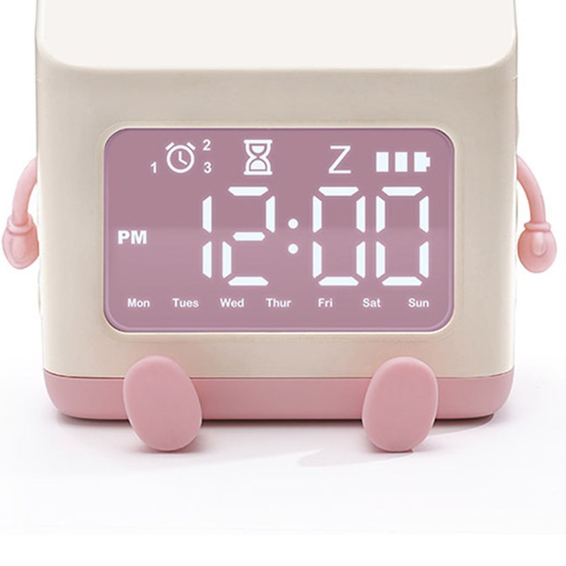 Fun Milk Box Alarm Clock Student Countdown Cartoon Alarm Clock