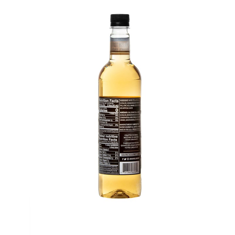 DaVinci Gourmet Sugar-Free English Toffee Syrup, 25.4 Fluid Ounces (Pack