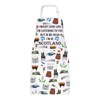 MYSOMY Scottish Apron for Women Scotland Kitchen Apron with Pockets
