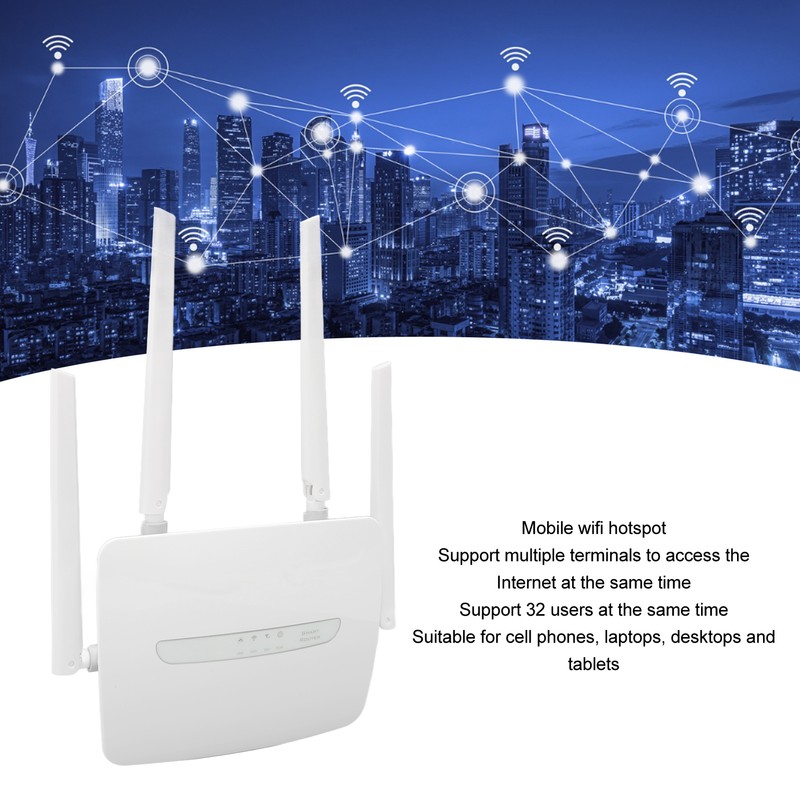 4G LTE CPE WiFi Router with SIM Card Slot External