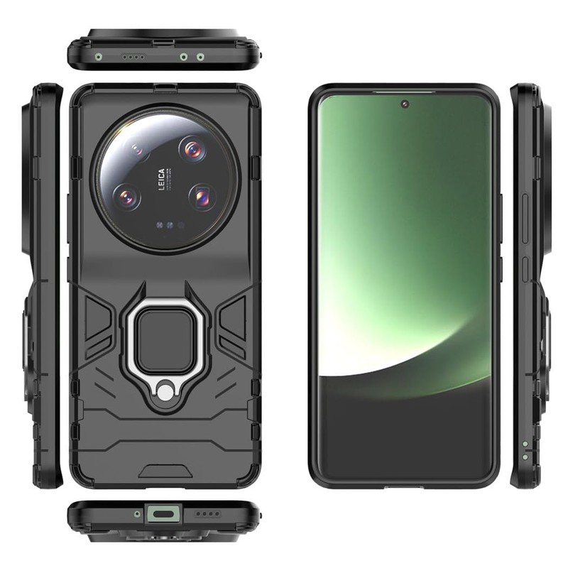 MaiJin Compatible with Xiaomi Mi 13 Ultra Case, Metal Ring