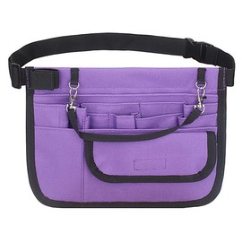Semikk Nurse Fanny Pack with Medical Gear Pockets, Nurse Waist Pouch Nurse Tool Belt with Tape Holder, Utility Nursing Organizer Pouch for Stethoscopes, Bandage Scissors Medical Supplies, Purple