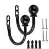 BSTKEY A Pair of Lightweight Metal Curtain Hooks - Retro