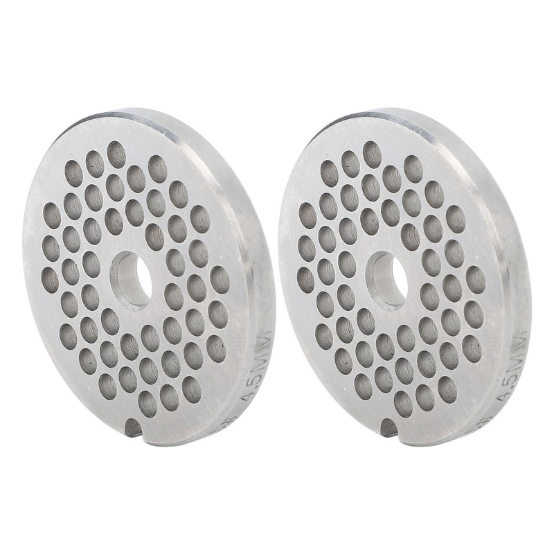 2pcs Meat Grinder Plate Professional Replaceable Efficient Safe Stainless Steel