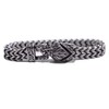 LANGHONG Norse Viking Wolf Bracelet Men's Stainless Steel Mesh Chain