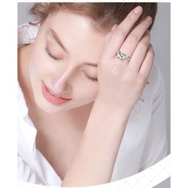 (Health and Durability) Hypoallergenic Turtle/Frog Animal Ring 925 Sterling Silver Jewellery Adjustable Size for Women Teenagers Girls., Sterling Silver