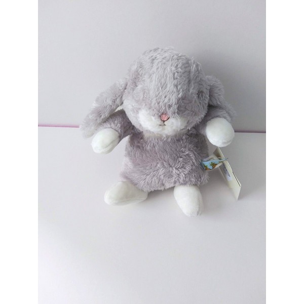 Bunnies By The Bay Bunny White Grey Rabbit Plush Stuffed