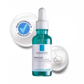 La Roche-Posay Effaclar Glycolic Acid Face Serum with Niacinamide & Salicylic Acid – Ultra-Concentrated Daily Exfoliating Peeling Serum for Acne-Prone, Oily & Mature Skin, 30mL