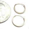 14Kt Yellow Gold 030 Thin 12MM Endless Hoop Earrings -