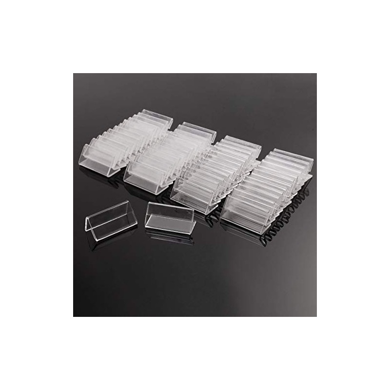 50Pcs 4x2cm Mini Acrylic Sign Display Holder Price Name Card