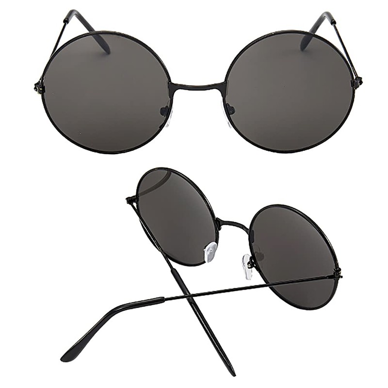 Rio Grande ZM-SG6767 Round Design Gradient Sunglasses, Frame: Black/Lens: Gray