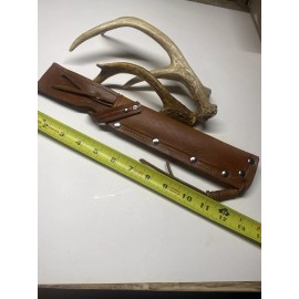 Custom Leather {PUMA 6376 STYLE / big BOWIE } Knife Sheath-UNIVERS