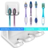 2 PCS Self-Adhesive Toothbrush Holders Wall Mounted, Water Proof Toothbrush