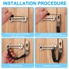 MECCANIXITY MECCANIXITY Door Chain Lock, Door Guard Lock Latch Door