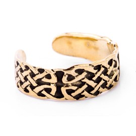 Windalf Celtic Thoralf 6mm Celtic Knot Foot Ring Bronze, Bronze