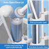 Touch-Free Disposable Toilet Brush Set with 54 Refills