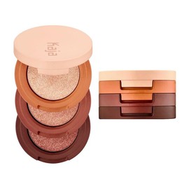 Kaja Korean Eyeshadow Trio - Beauty Bento (Matte, Shimmer, Glitter Options) | High Pigment & Long Lasting | Portable, Easy to Use, Compact, Convenient, and Travel Friendly Eyeshadow:_Toasted Caramel