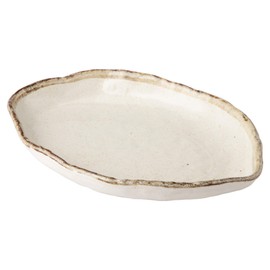 美濃 Burn White 唐津 Leaves Shaped Pasta Dishes k72053