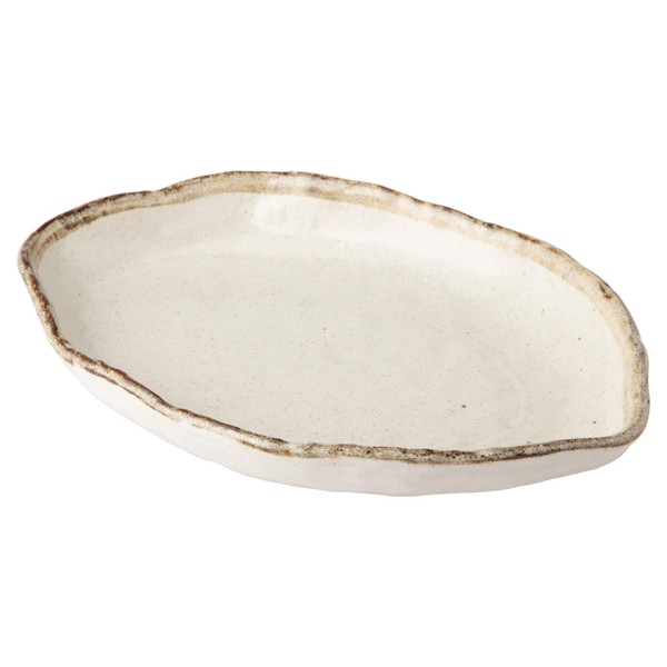 美濃 Burn White 唐津 Leaves Shaped Pasta Dishes k72053