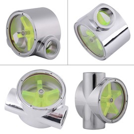 Pomya G1/4 Water Flow Indicator.Flow Indicator.Computer Water Flow Meter.Flow Meter.Tungsten Alloy Five Impeller