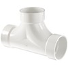 Spears P448 Series PVC DWV Pipe Fitting, 2-Way Cleanout, 4"