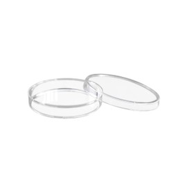 EISCO Disposable Petri Dish with Lid - Sterile - 35x15mm - Polystyrene - Triple Vented - Transparent