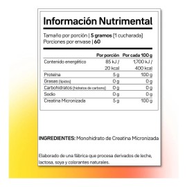 Creatina Monohidratada Y Micronizada Primetech 60 Servicios De 5 Gr En Polvo, De Alta calidad y Pureza Sin Sabor sin Aditivos Para Mayor Fuerza Y...  