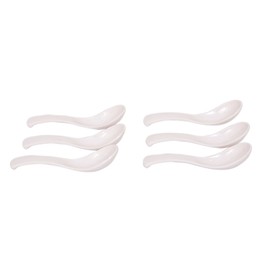 Homecart DINNERWARE Classique Melamine Soup Spoons Set of 6 Pcs (White) Table Spoon