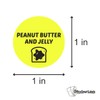 Peanut Butter & Jelly Stickers - 1 Inch Round Circle
