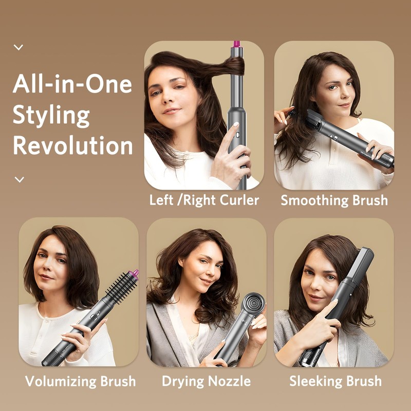 Jolitoi Hair Dryer Brush & 6 in 1 Hair Styler,