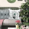 Lanpn Grey Christmas Cushion Covers 40x40 Set of 4, Decorative