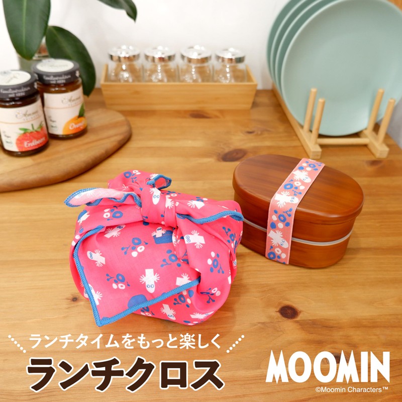 MOOMIN Maruei Nissan Lunch Cloth, Large, Easy to Dry Lunch