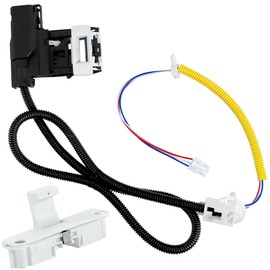 W11307244 W10682535 Washer Lid Lock Assembly (3 Wire) and W10837741 Washer Lid Strike Compatible with Whirl-pool,May-tag,Ken-more Washer WTW4516FW3,MVWX655DW1,NTW4516FW1,WTW5000DW1 by TOMOON