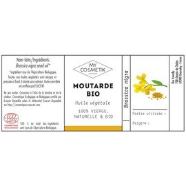 Vegetable oil from mustard BIO Cosmetics - MyCosmetik 125 ml