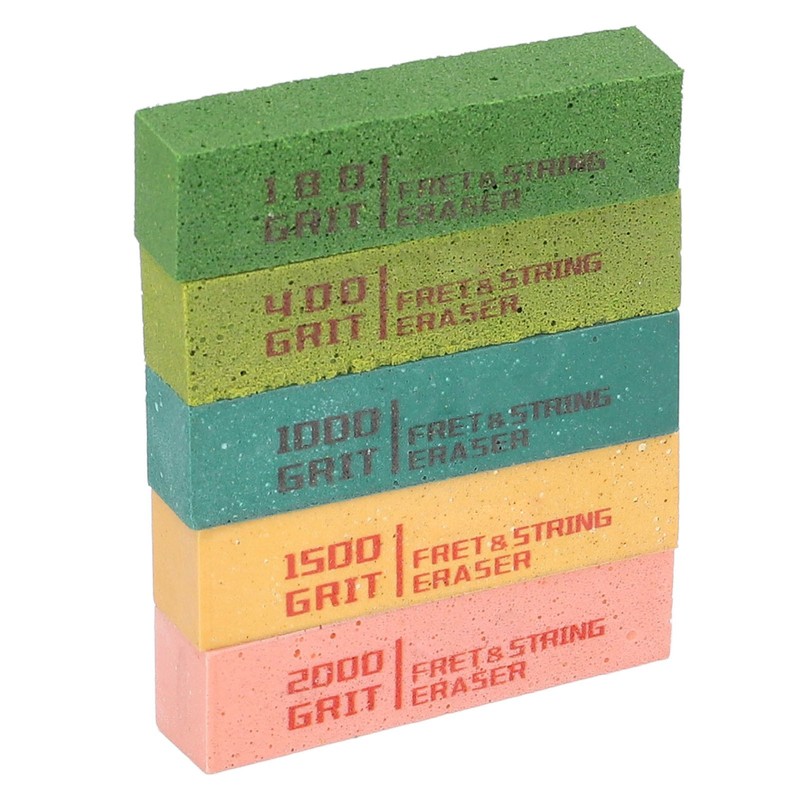 5Pcs Guitar Fret String Eraser 180 400 1000 1500 2000
