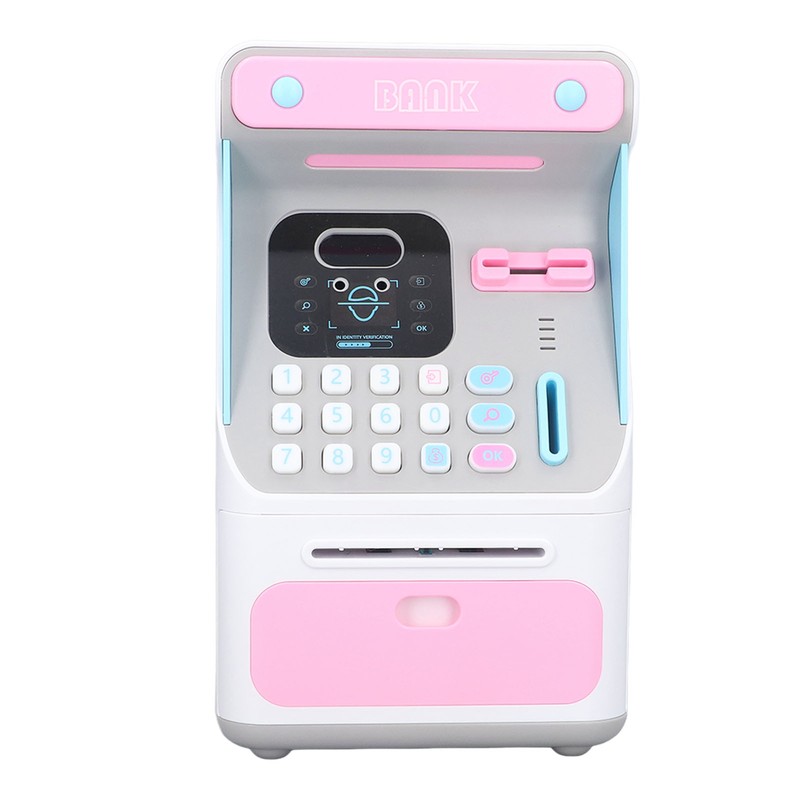 Kids ATM Savings Money Bank Large Capacity Password Safe Face