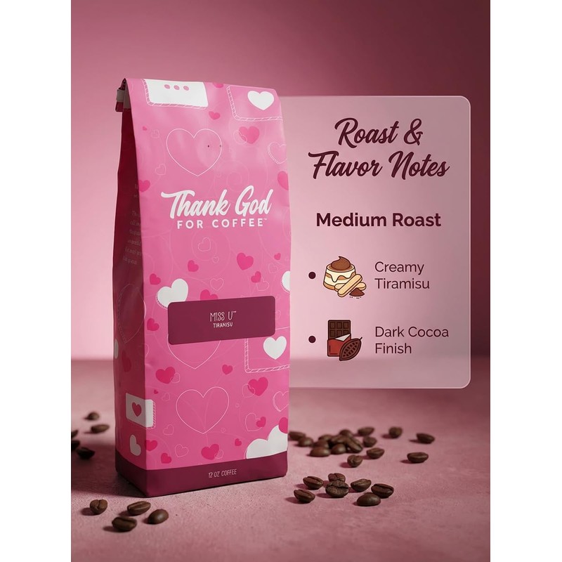 Thank God for Coffee, Tiramisu Flavored Coffee - Medium Roast