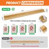Set of 4 Mahjong Racks with Pushers, Bamboo Wood All-in-One