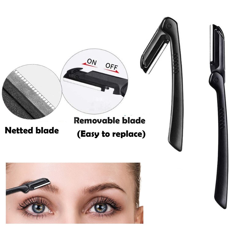 Eyebrow Razor Kit, 9 in 1 Professional Eyebrow Grooming Set