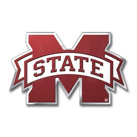 Fanmats 60543: Mississippi State Bulldogs Heavy Duty Aluminum Embossed Color Emblem