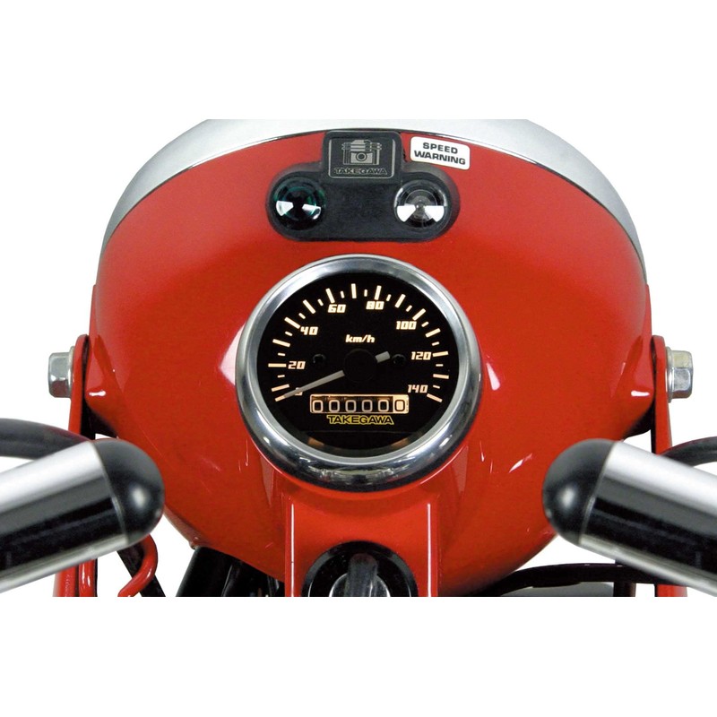 Special Parts Takekawa 05-05-0104 D Type Black & White Speedometer