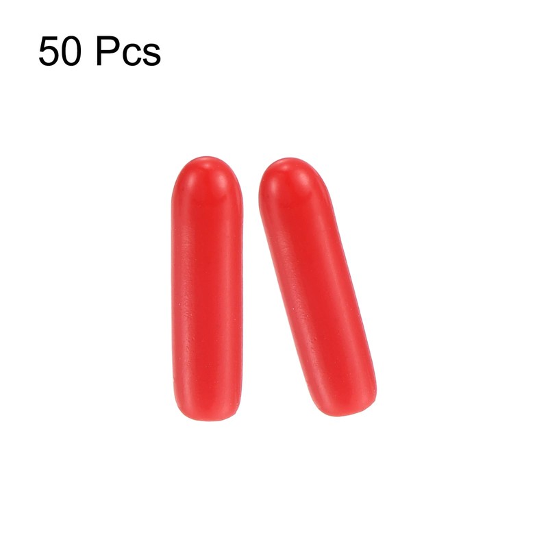 uxcell 50pcs Rubber End Caps 1.8mm(1/16") ID Vinyl PVC Round