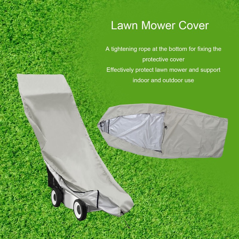 Lawn Mower Cover Waterproof Dustproof Weeding Machine Protector with Storage